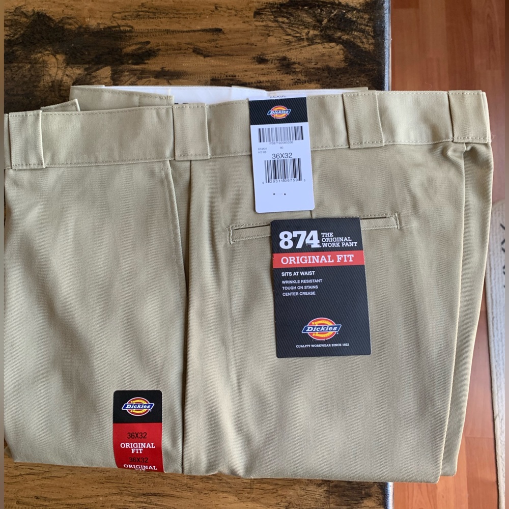 Dickies 874 Original Fit Work Pants Size 36x32 (5 pair available $20 each)